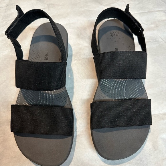 Clarks Navy Blue Sandals - Picture 6 of 12